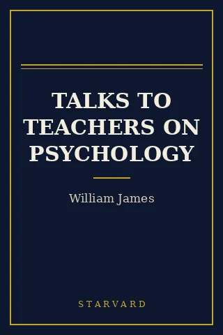 Cover of Talks to Teachers on Psychology