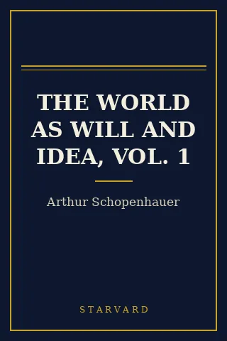 Cover of The World as Will and Idea, Vol. 1