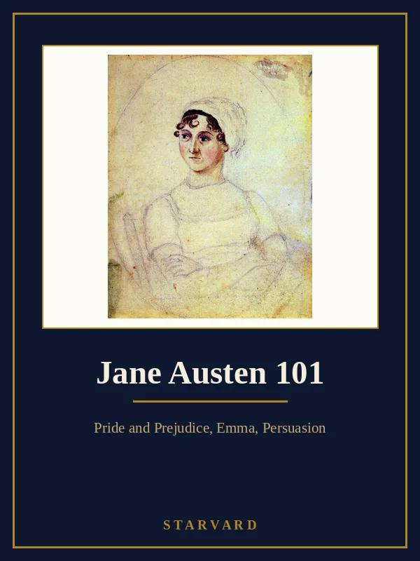 Jane Austen in a watercolor portrait by her sister Cassandra, about 1810, seated with her arms crossed and wearing a white cap.