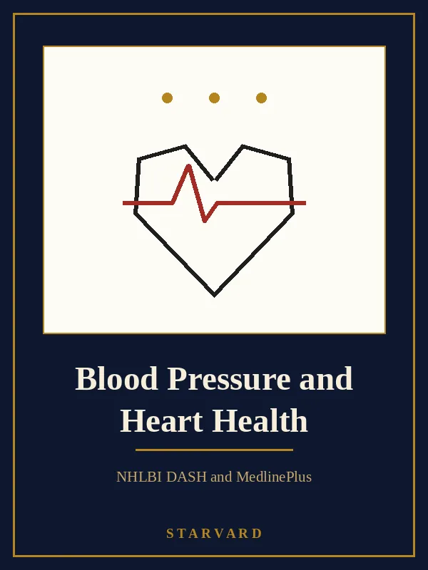 A heart with a steady pulse line running through it, bold and simple on a cream panel above the course title, with small gold lines around the heart.