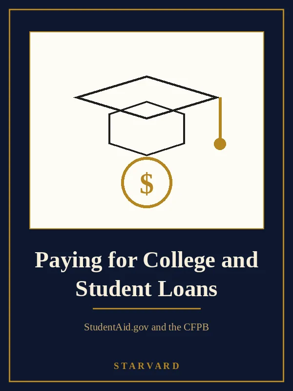 A simple gold coin and an open book on a cream panel above the course title, with small navy lines around them.