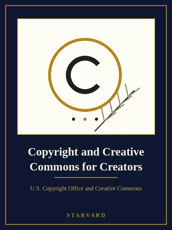A large gold circled C with a feather quill resting across it, bold and simple on a cream panel above the course title.