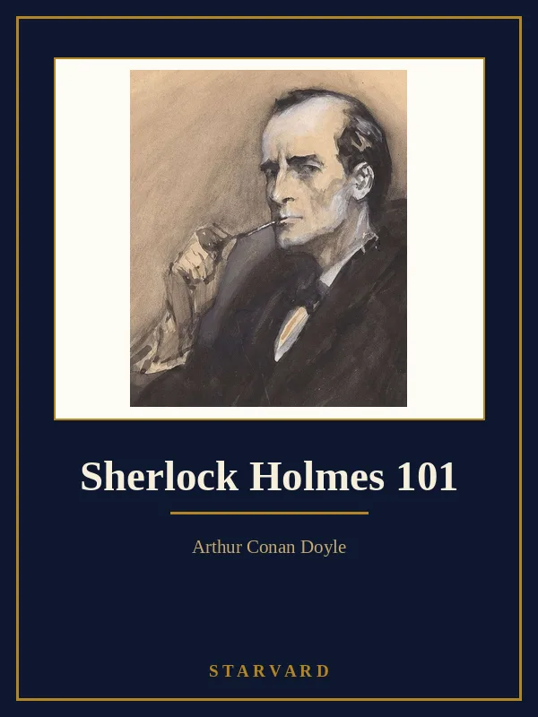 Sidney Paget's classic portrait of Sherlock Holmes in profile, wearing a deerstalker cap and smoking a pipe.